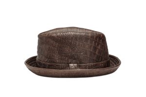Fedora Leather Hat (Croco) - Image 2