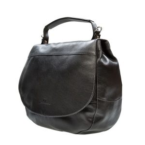 Wayfarer Ladies Leather Hobo - Black, Dark Brown, Cherry Color