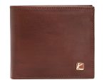 Zenith Men's Leather Wallet in Brown Color KZ560