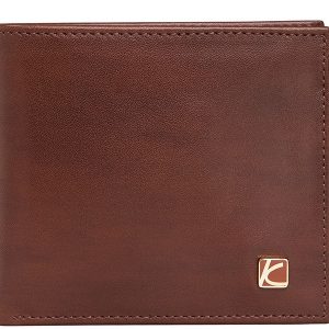 Zenith Men's Leather Wallet in Brown Color KZ560