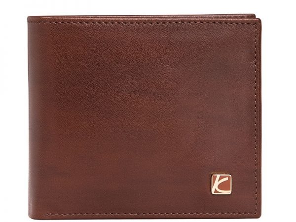 Zenith Men's Leather Wallet in Brown Color KZ560