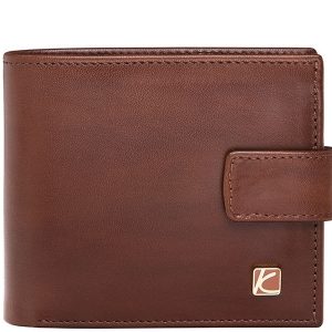 Duncan Leather Wallet For Men in Brown & Black Color KD527