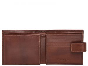 Duncan Leather Wallet For Men in Brown & Black Color KD527