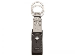 Statesman Leather Key Fob in Black & Brown Colors KZ1009