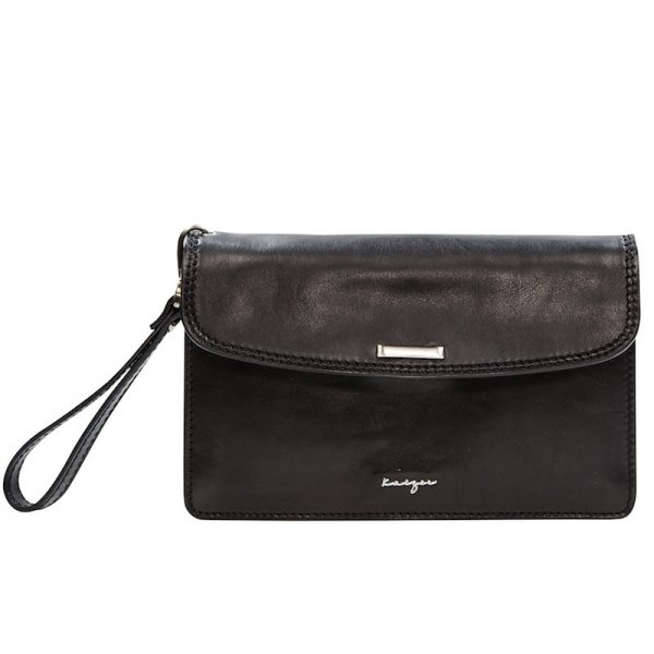 Statesman Leather Clutch - Black, Brown Color