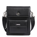 Zenith Italian Leather Messenger Bag For Men in Black & Brown Color KZ1309