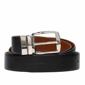 Men's Leather Belt Reversible - Black/Brown Color