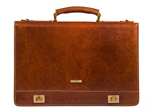 Statesman Business Bag | Men's Handbag - twin lock - Image 3