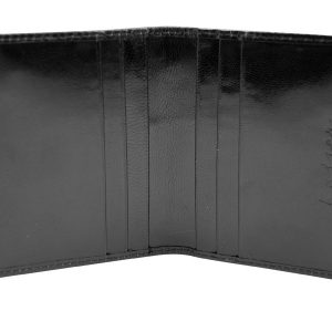 Zenith Leather Cardholder - Black Color - Pure Italian Leather