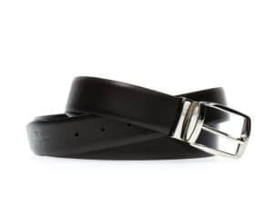 Leather Belt Reversible - Black & Dark Brown Color
