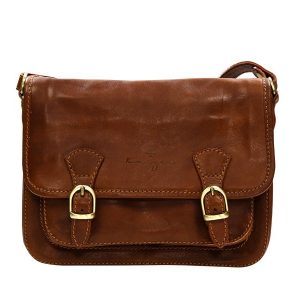 Cavalry Women's Leather Shoulder Bag - Brown, Antique Tan Color