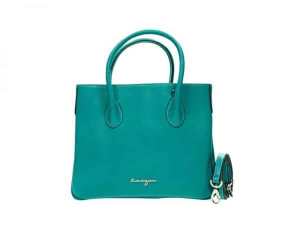 Au Fait Ladies Leather Tote - Black, Blue, Torquoise, Red, Tan Color