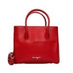 Au Fait Ladies Leather Tote - Black, Blue, Torquoise, Red, Tan Color