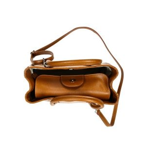 Au Fait Ladies Leather Tote - Black, Blue, Torquoise, Red, Tan Color