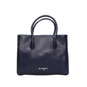 Au Fait Ladies Leather Tote - Black, Blue, Torquoise, Red, Tan Color