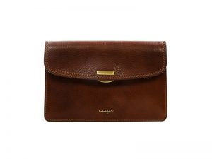 Statesman Leather Clutch - Black, Brown Color