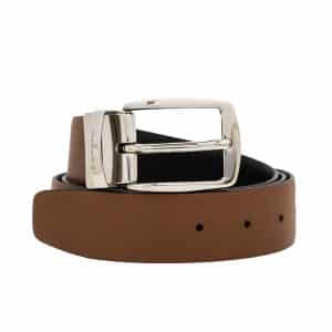 Men's Leather Belt Reversible - Black/Brown Color