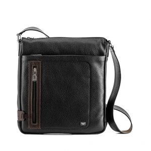 City Cross Body Leather Messenger Bag For Men