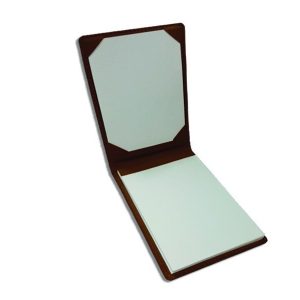 Duncan Leather Notepad - Black, Brown Color