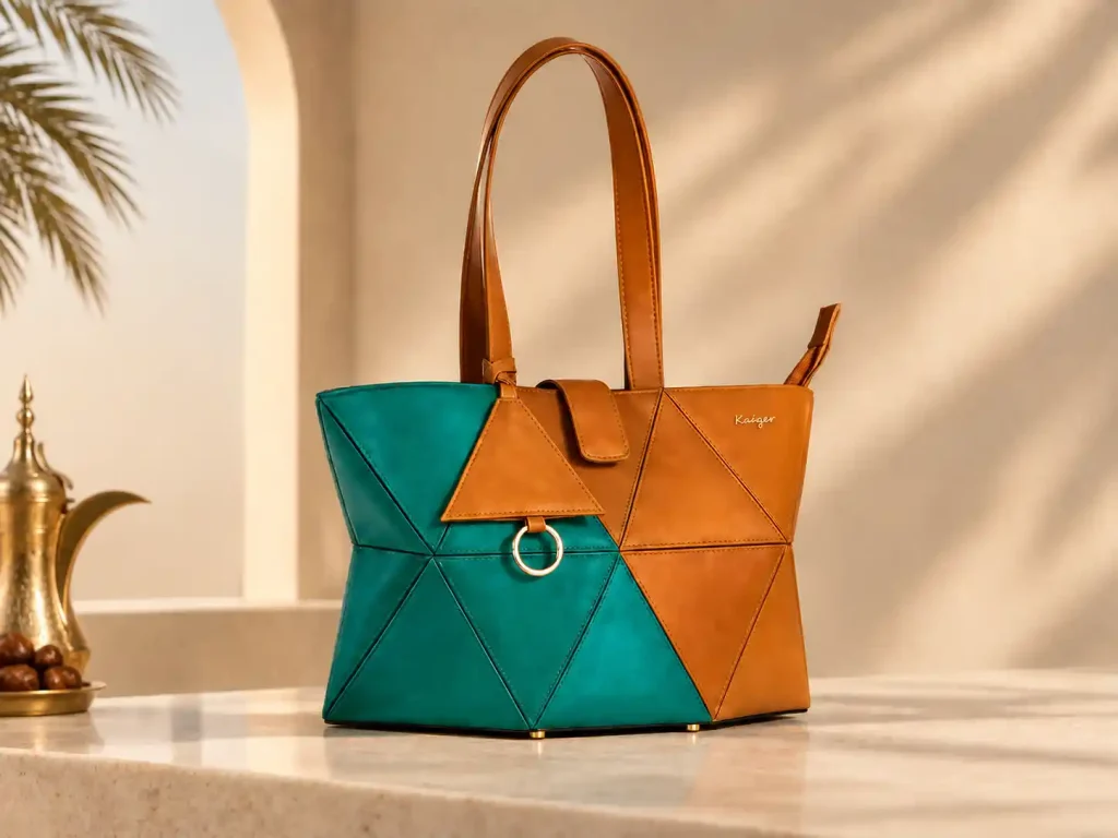 Allure Tote Two Tone Kaizer Leather