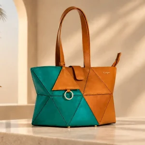 Allure Tote Two Tone Kaizer Leather