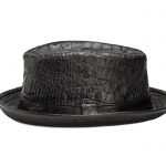 Fedora Leather Hat (Croco)