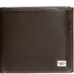 Infinity Wallet with Slight Texture Brown