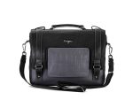 Insignia Leather Messenger Bag - Image 3