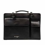 Statesman Business Bag with front magnetic closure mens messenger bags mens leather messenger bag | mens leather cross body bag | best Office bag for men | Leather Office Bags | Premium Leather | Italian Leather | Premium quality leather | Dubai KZ1261-A