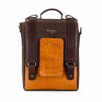 Insignia Crossbody Bag | Leather Office Bags | Premium Leather | Italian Leather | Premium quality leather | Dubai | Brown