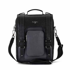 Insignia Crossbody Bag | Leather Office Bags | Premium Leather | Italian Leather | Premium quality leather | Dubai | Brown