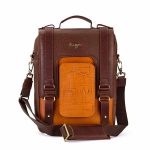 Insignia Crossbody Bag | Leather Office Bags | Premium Leather | Italian Leather | Premium quality leather | Dubai | Brown