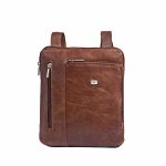 Suburban Crossbody Leather Sling Bag | Inside | KZ1337-B | Brown