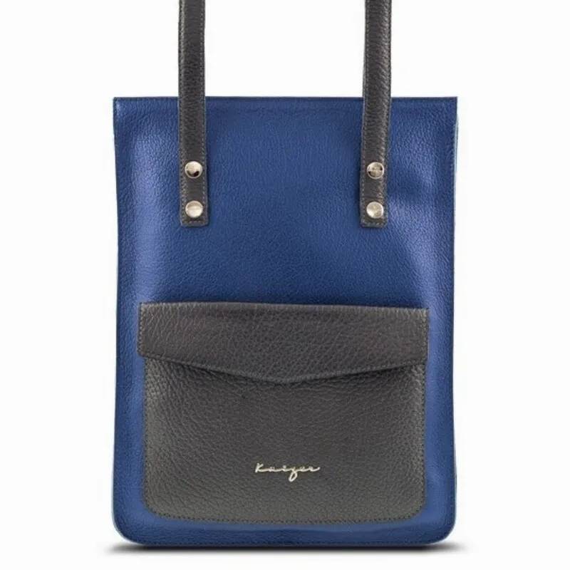 Adroit Leather Backpack Laptop Bag Online | Kaizer Leather | Leather Handbags | Front view | Leather Office Bags | Premium Leather | Italian Leather | Premium quality leather | Dubai