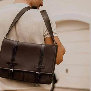 Leather Messenger Bags for Men | Kaizer Leather