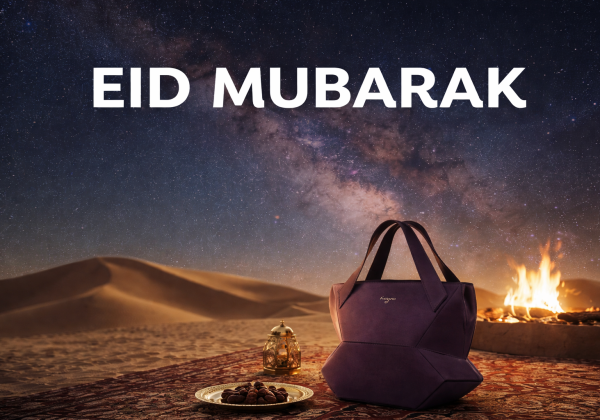Eid Mubarak tote bag and handbag from Kaizer Leather
