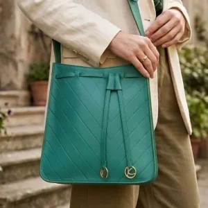 Viva Green or Teal Tote bag by Kaizer leather